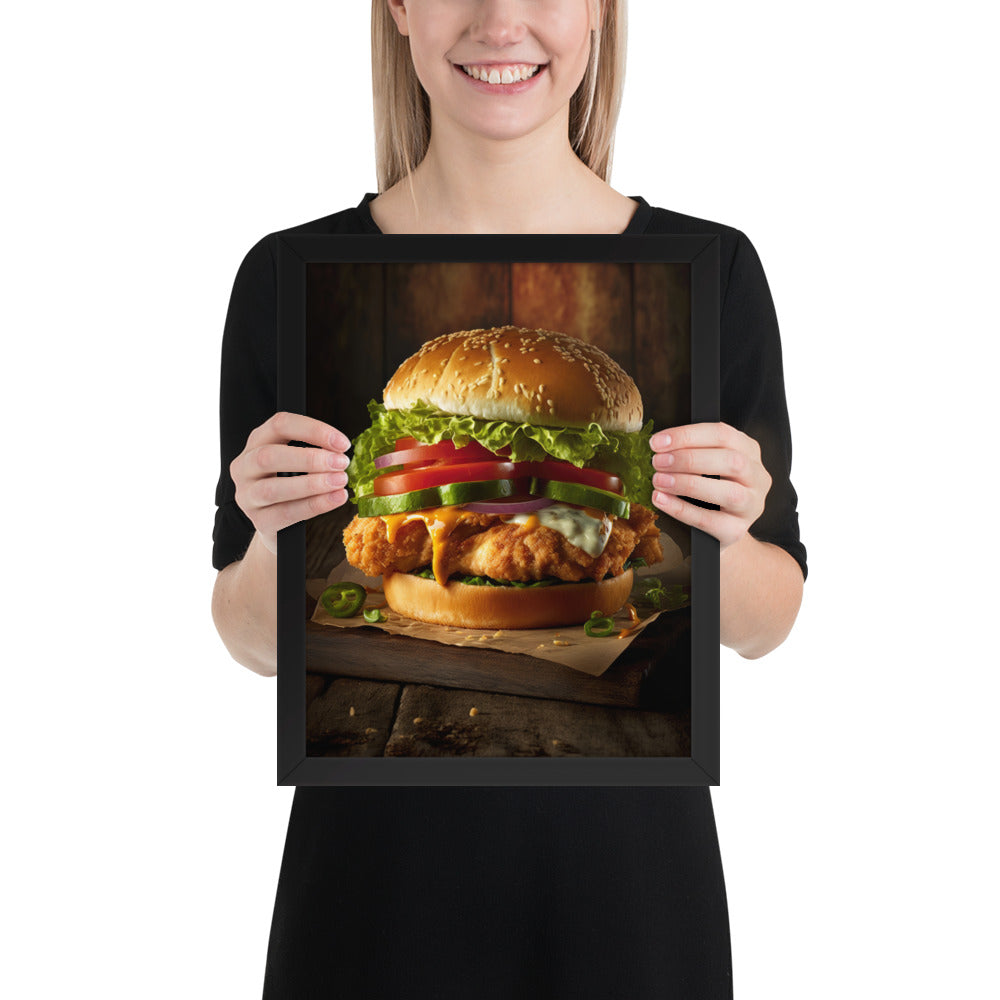 Chicken Burger Fine Art Print | 004