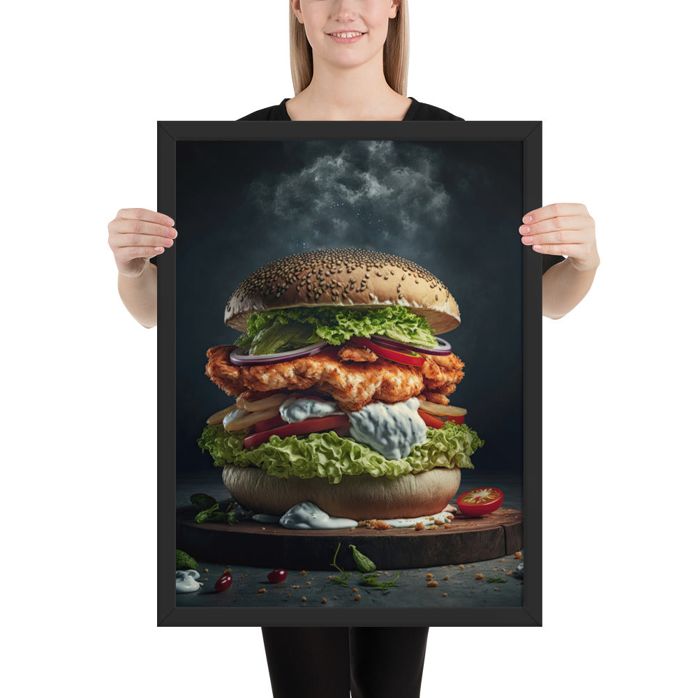 Chicken Burger Fine Art Print | 002