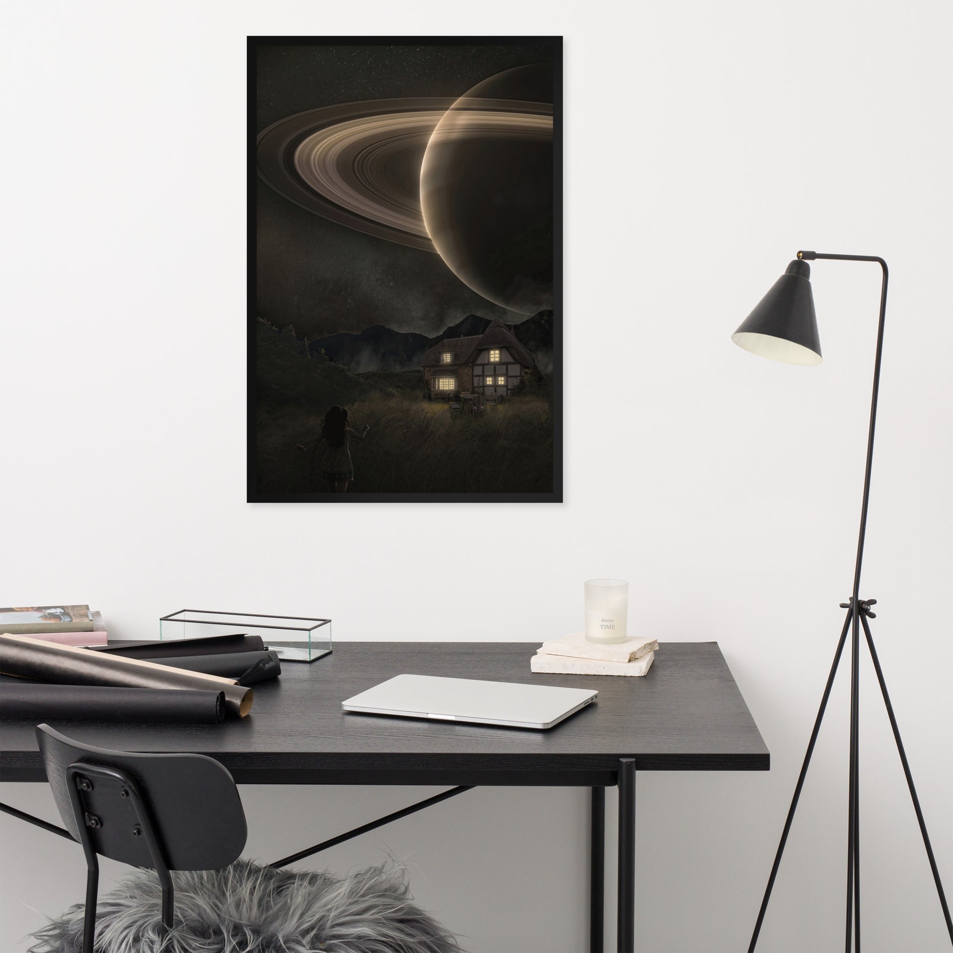 Home under Saturn Fine Art Print