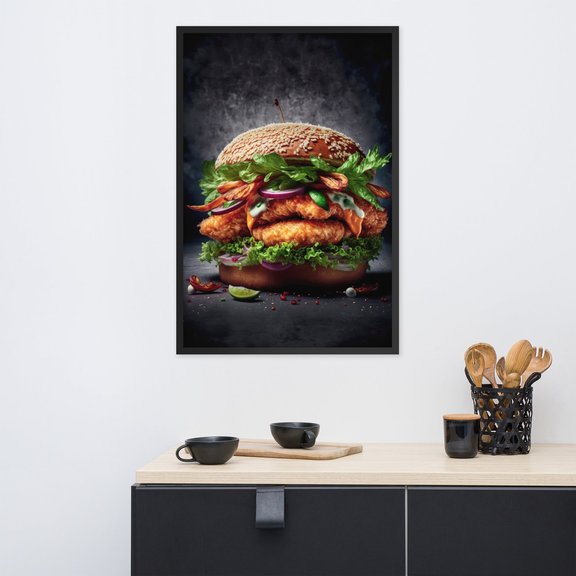 Ultimate Chicken Burger Fine Art Print