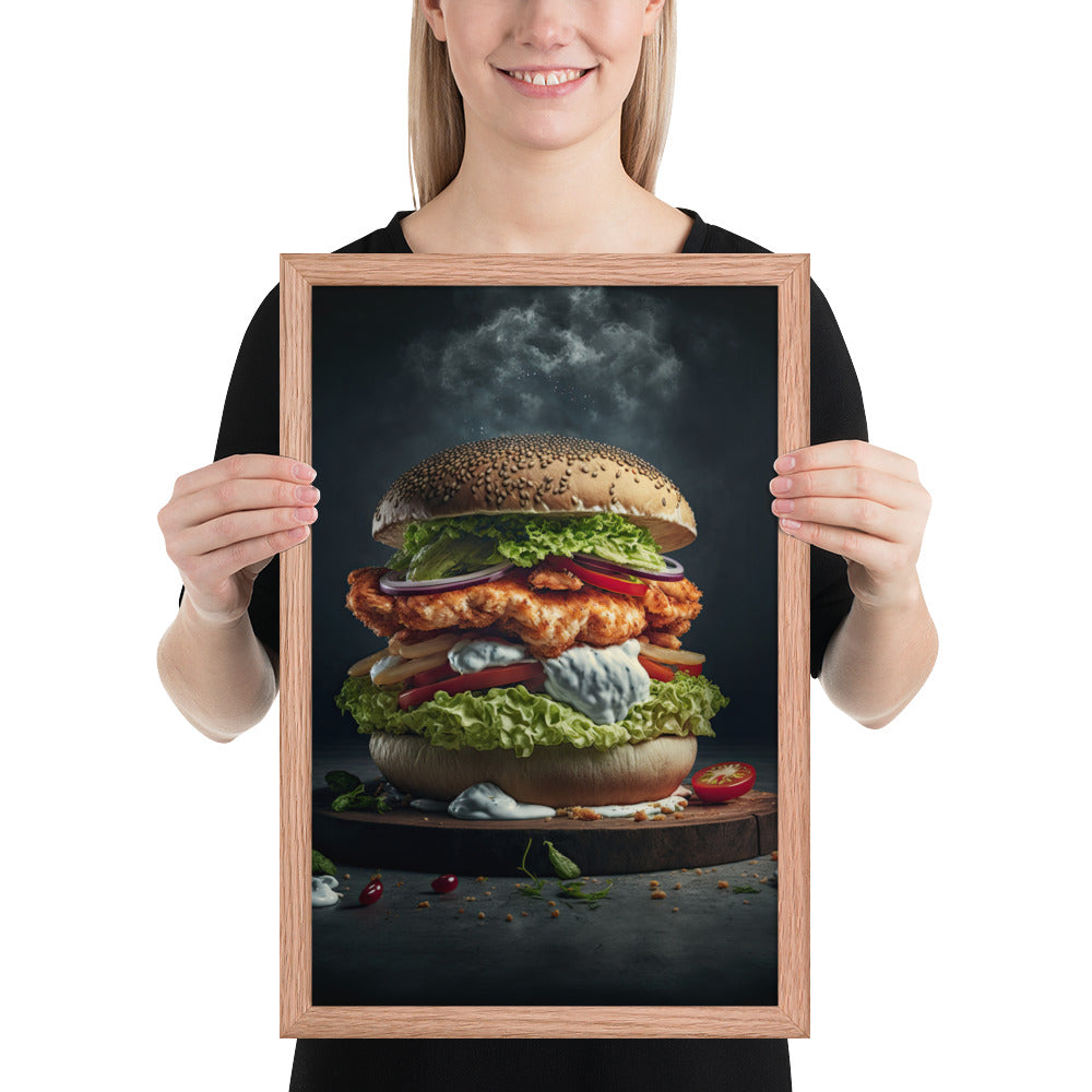 Chicken Burger Fine Art Print | 002