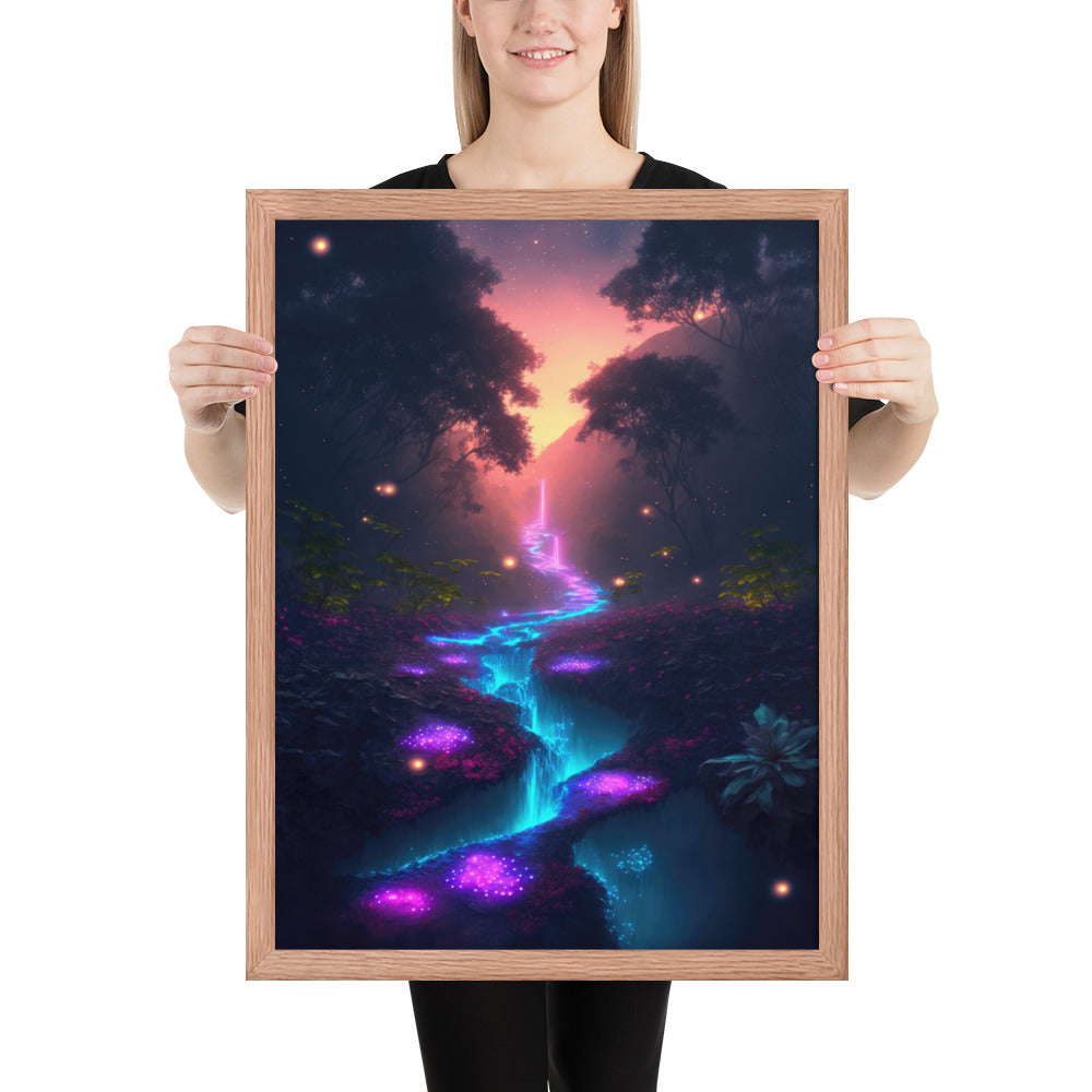 Bioluminescent Forest Fine Art Print | 001