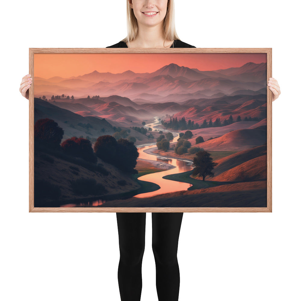 Rolling Hills Sunset Fine Art Print