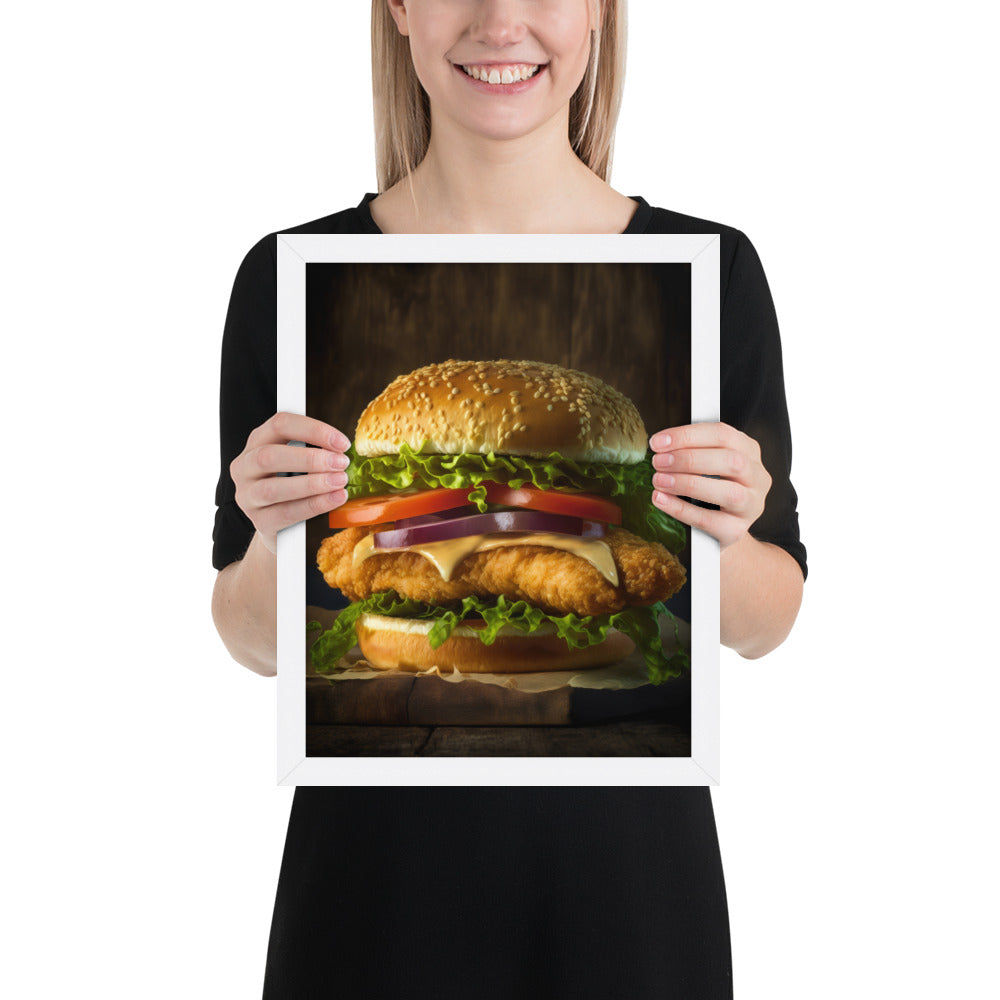 Chicken Burger Fine Art Print | 003