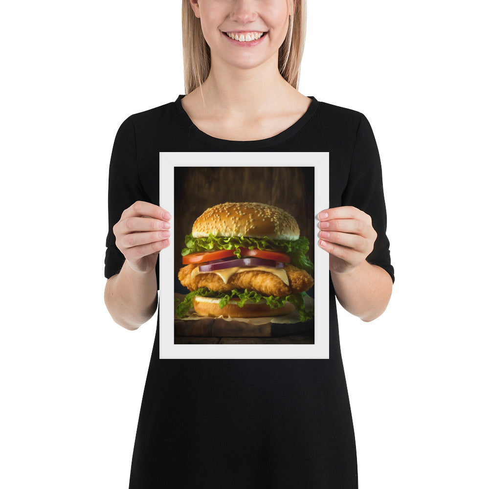 Chicken Burger Fine Art Print | 003