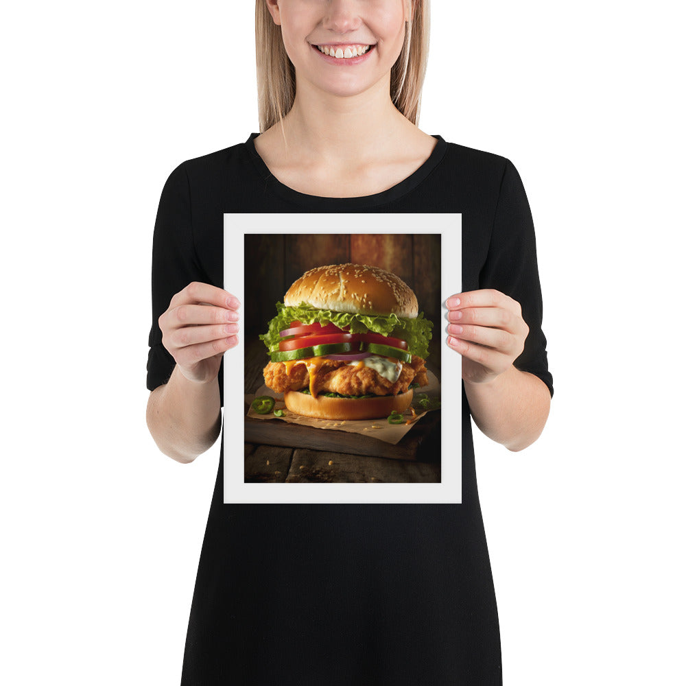 Chicken Burger Fine Art Print | 004