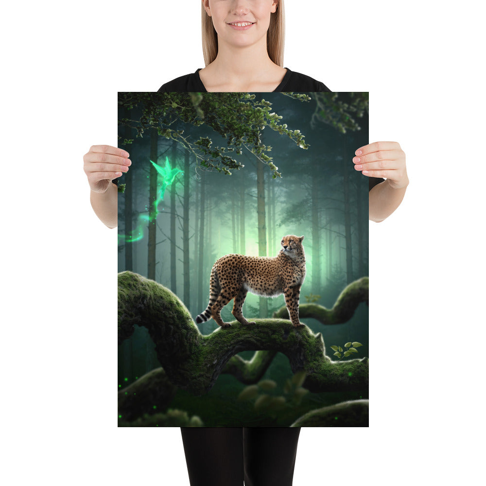 Magical Forest Cheetah Fine Art Print