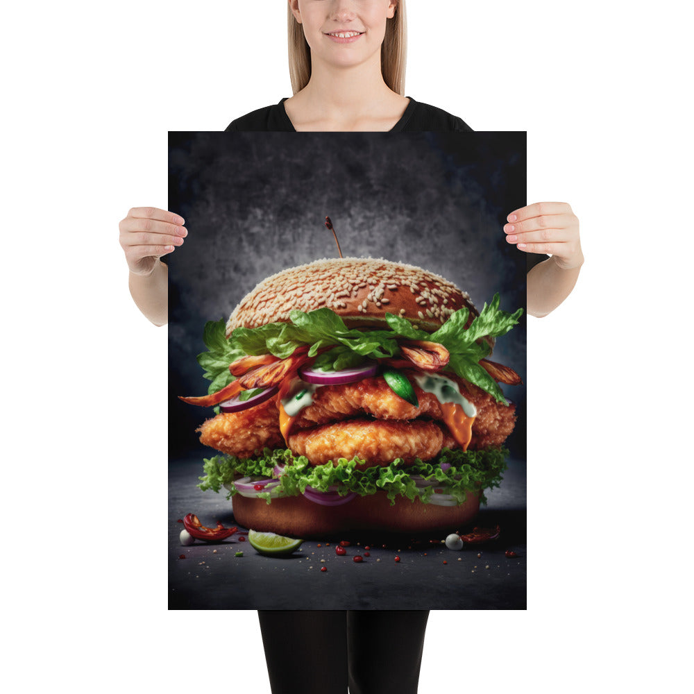 Ultimate Chicken Burger Fine Art Print