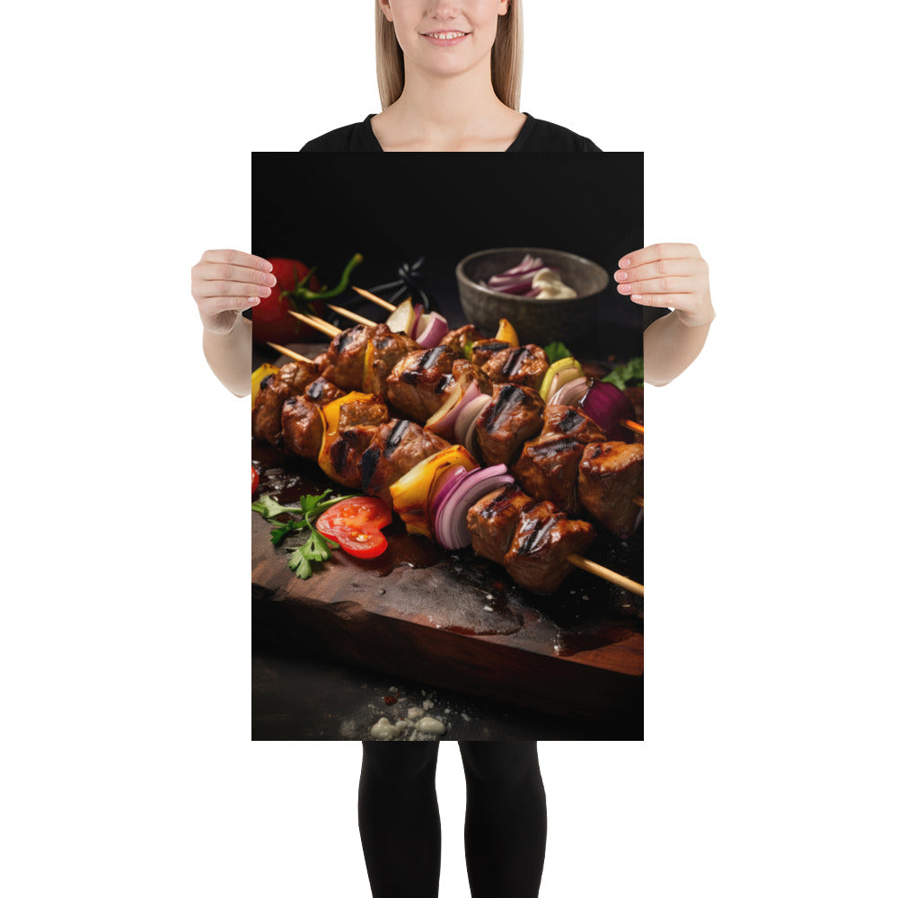Chicken Kebab Fine Art Print | 003